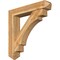 Ekena Millwork Merced Arts and Crafts Rough Sawn Bracket w/ Offset Brace, Western Red Cedar, 8"W x 42"D x 42"H BKT0806X42X42MRC03RWR - alternate 1